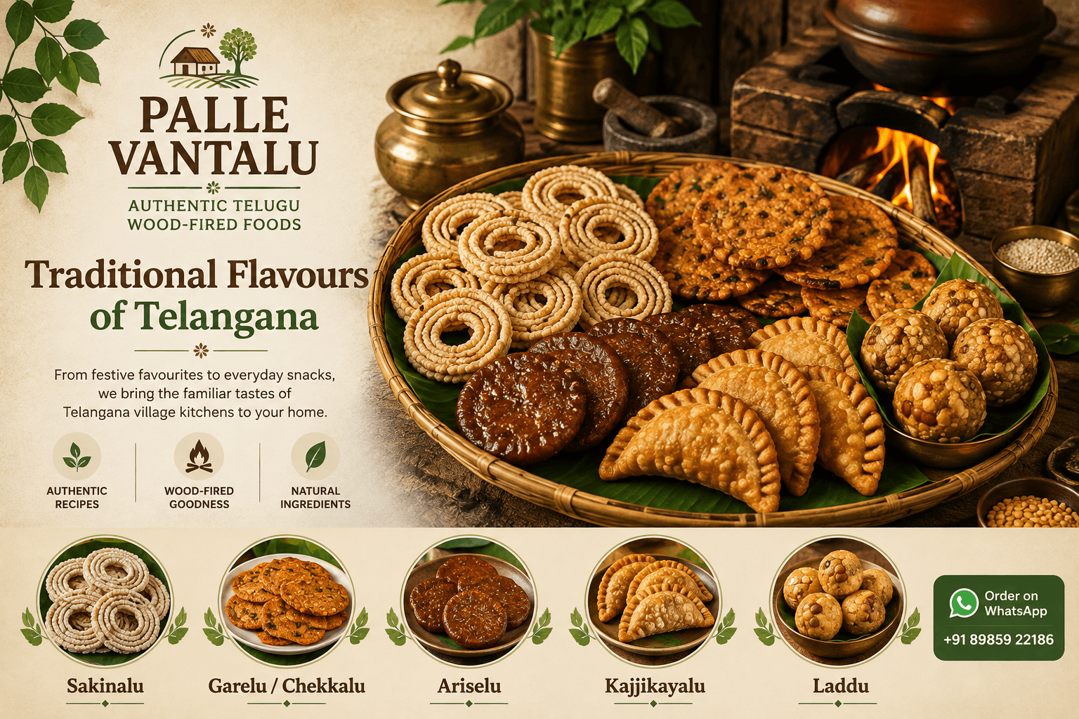 Palle Vantalu traditional Telangana foods